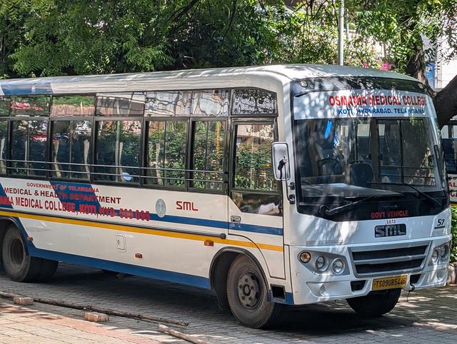 College buses of OMC in Hyderabad