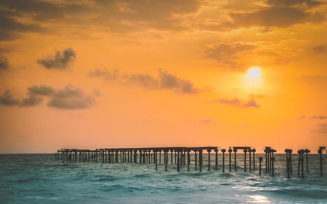 Alleppey beach (Alleppey, where the college is located)
