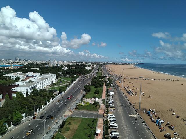 Chennai - bird's-eye view (Chennai, where the college is located)
