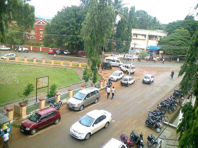 Chikmagalur, India. (Chikkamagaluru, where the college is located)