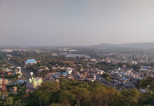 Dewas City View From Tekri Hilltop (Dewas, where the college is located)