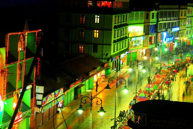 MG Marg Gangtok, Sikkim New Year Eve (Gangtok, where the college is located)