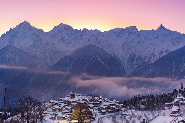 Kinner Kailash Mountain Range (edited) (Himachal Pradesh, where the college is located)