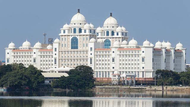 Dr. B.R. Ambedkar Telangana State Secretariat complex in Hyderabad (cropped) (Hyderabad, where the college is located)