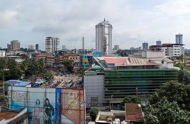 Growing skylines of the Mangalore CBD region (Mangalore, where the college is located)