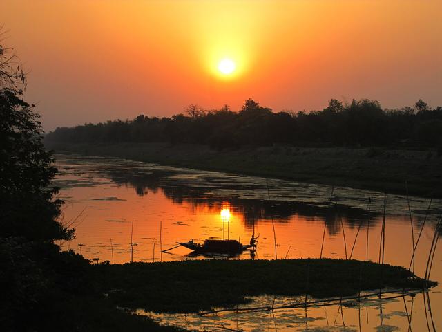 Silhouette at Jalangi (Nadia, where the college is located)