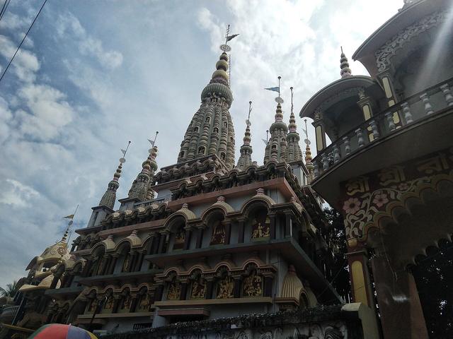 Main temple spire of Somaj Bari, Nabadwip (Nadia, where the college is located)