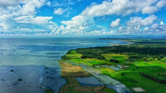 Birds eyeview of Chilika Lake (Odisha, where the college is located)