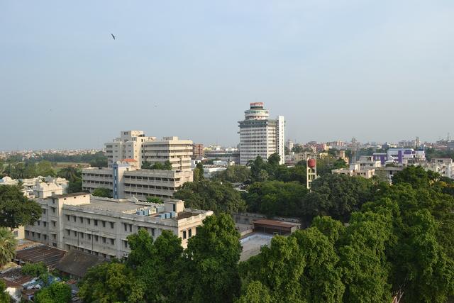 View of Patna city from the top of Golghar (Patna, where the college is located)