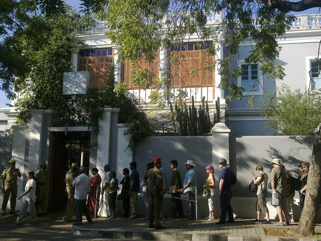Aurobindo Ashram Pondichery - Outside view (Puducherry, where the college is located)