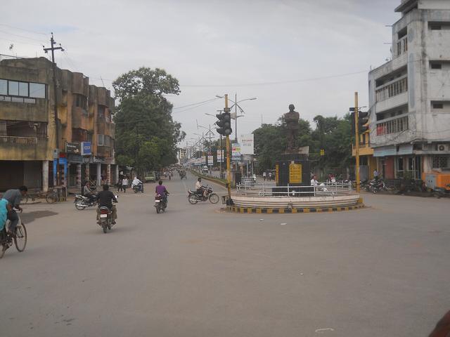 Hemu kalani chowk raigarh - panoramio (Raigarh, where the college is located)