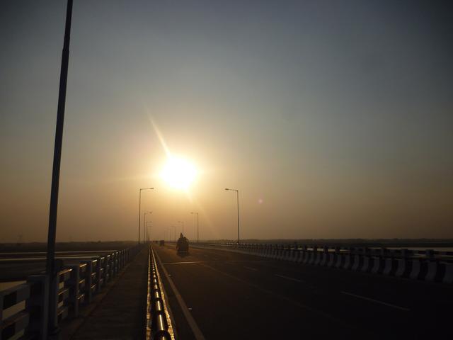 Kosi Bridge at Baluwaha Ghat near Saharsa Town (Saharsa, where the college is located)