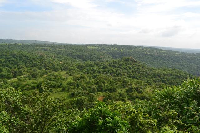 View from the top of Vijay Garh Fort (Sonebhadra, where the college is located)