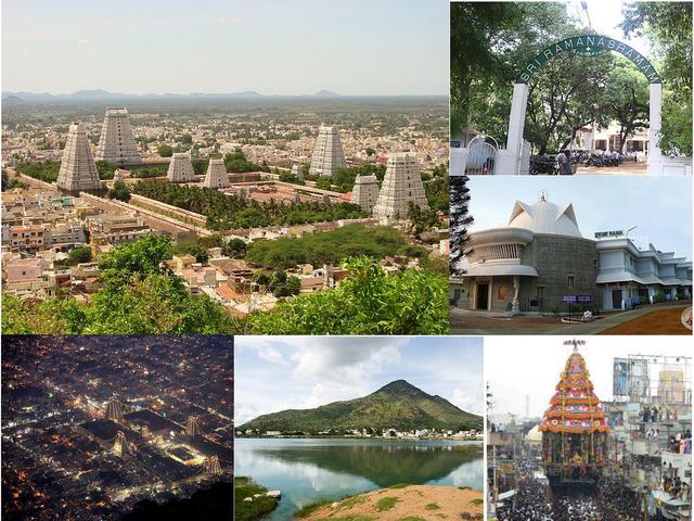 Tiruvannamalai Montage (Thiruvannamalai, where the college is located)