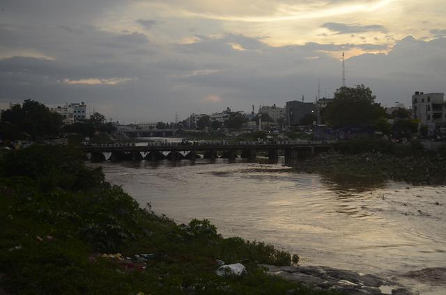 Noyyal River in Tiruppur JEG0334 (Tiruppur, where the college is located)