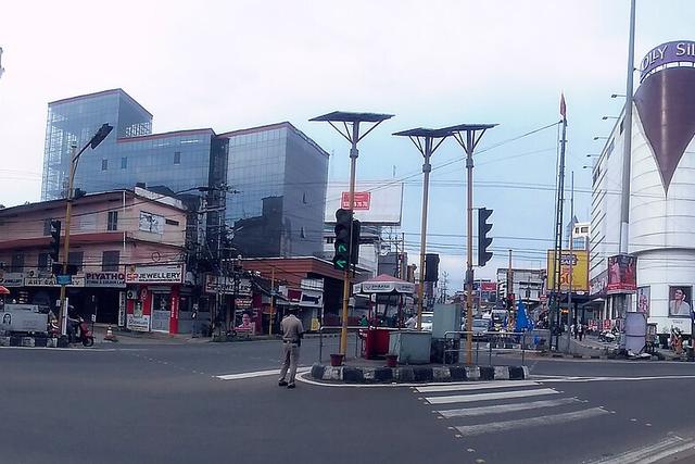 Panoramic view of SCS Junction, Thiruvalla Town (Tiruvalla, where the college is located)