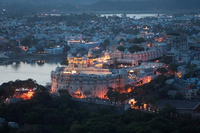 Evening view, City Palace, Udaipur (Udaipur, where the college is located)
